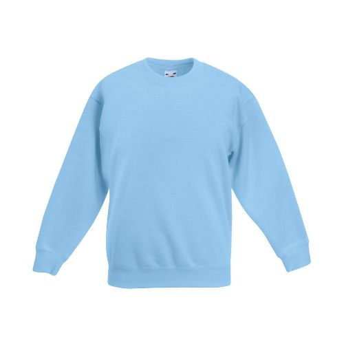 Fruit Of The Loom Kids Classic Set-In Sweatshirt Sky Blue